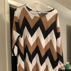 Zig zag stripe Tunic
